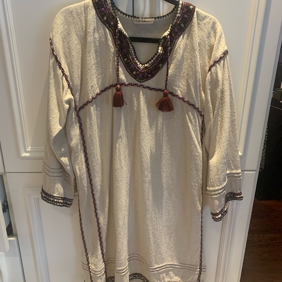 Ulla Johnson cotton tunic with silk trim - Picture 2 of 5